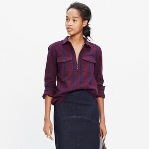 Madewell McKinney Plaid Popover Flannel